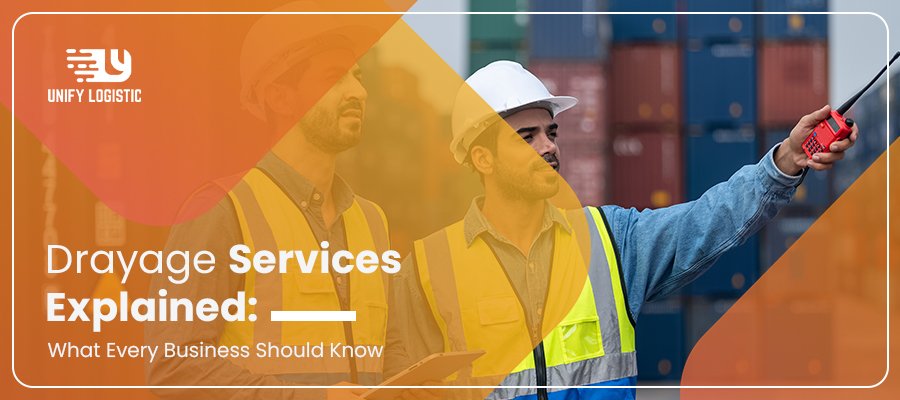 Logistics workers with drayage services